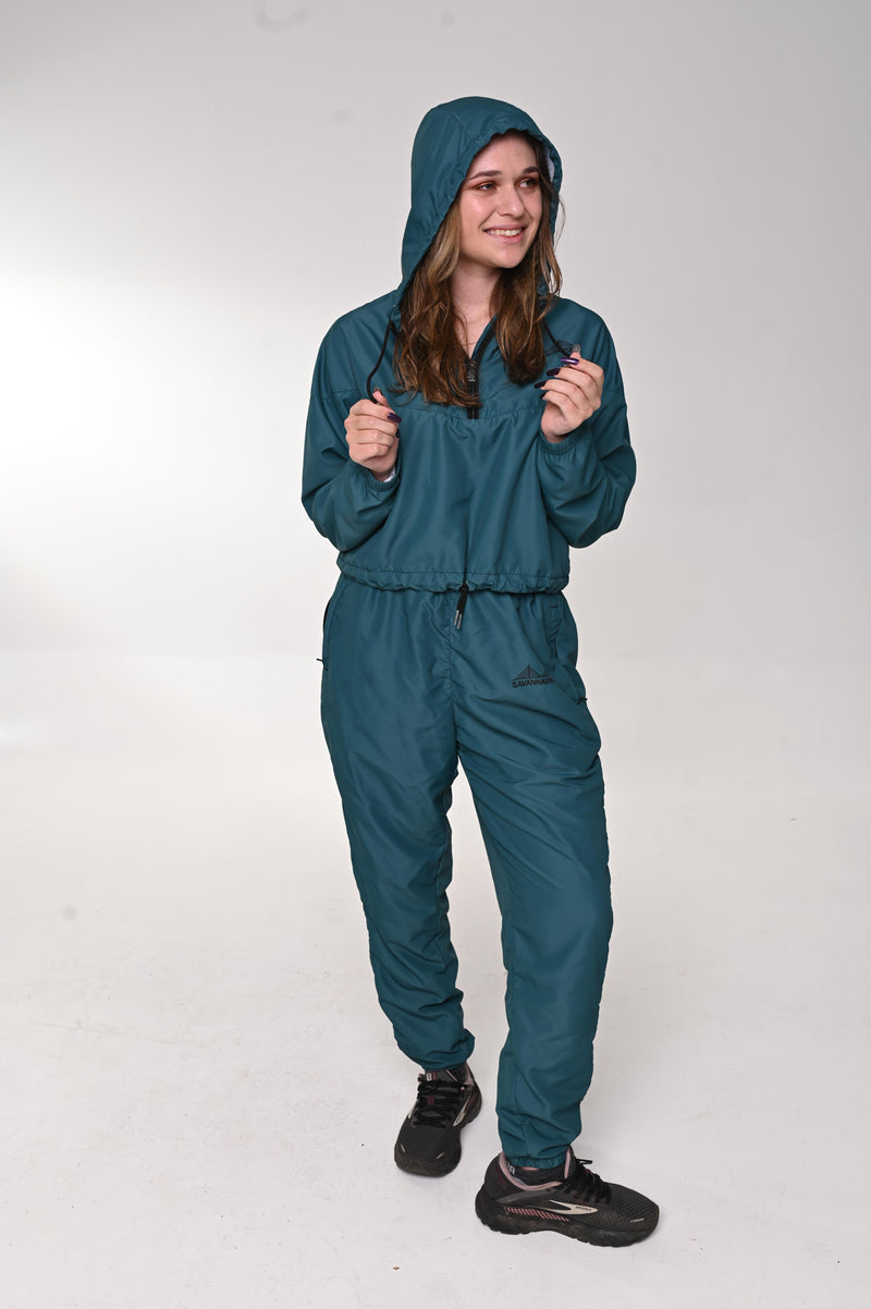 Unisex windbreaker pants Sherpa Blue - SAVANNAHWOOD