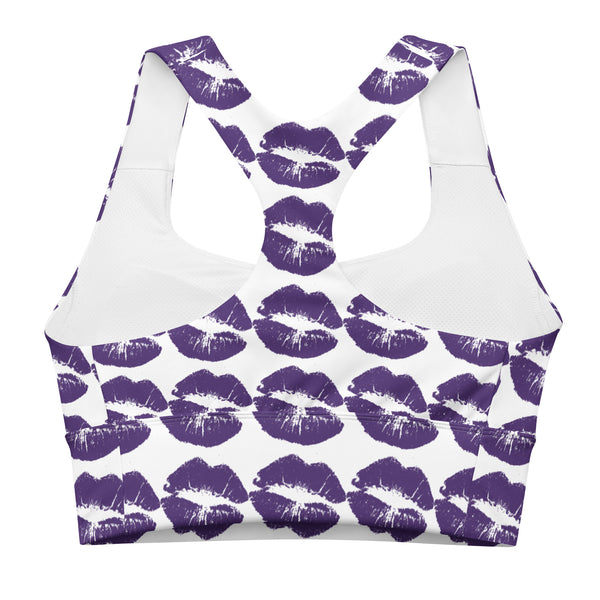 Longline sports bra Purple Kisses - SAVANNAHWOOD