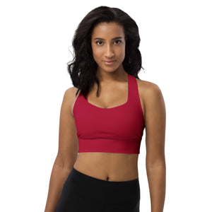 Longline Sports Bra Carmine - SAVANNAHWOOD