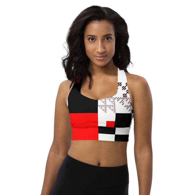 Longline sports bra Test Tile - SAVANNAHWOOD