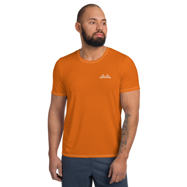 All-Over Print Men's Athletic T-shirt Mango - SAVANNAHWOOD