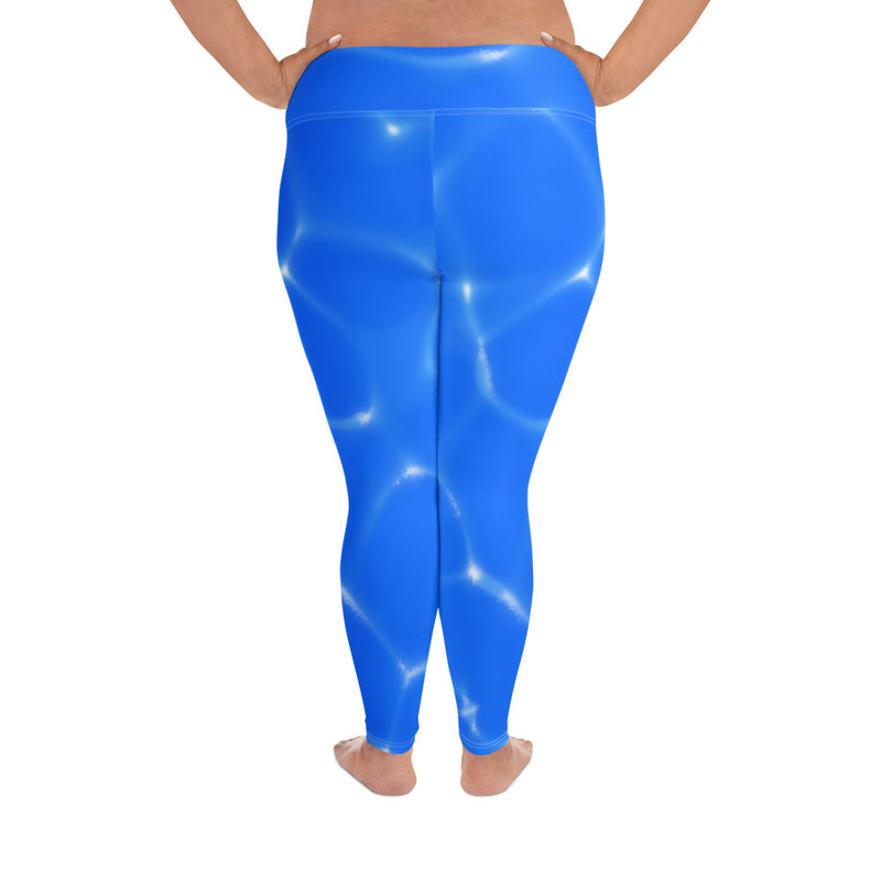 Plus Size Leggings Water - SAVANNAHWOOD