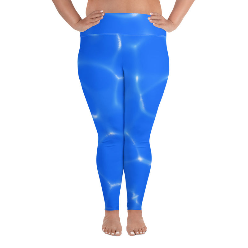 Plus Size Leggings Water - SAVANNAHWOOD