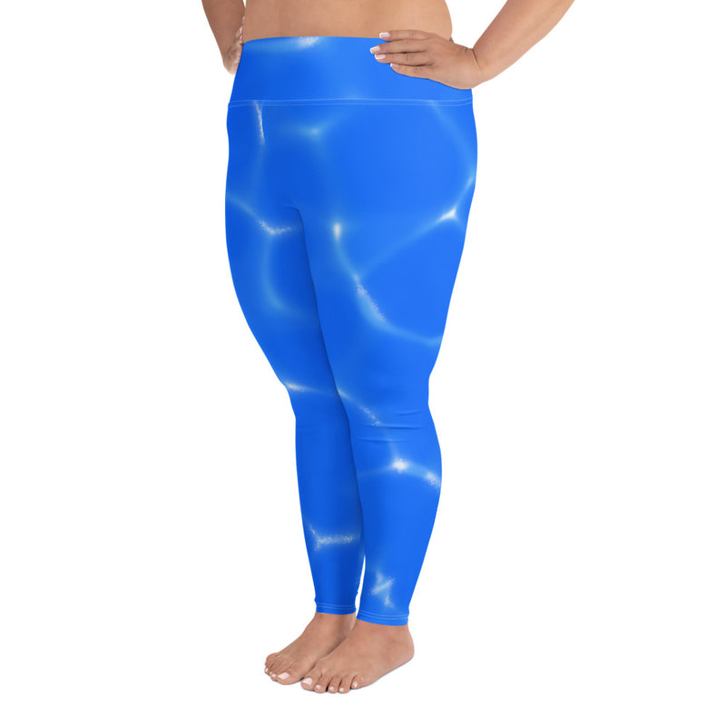 Plus Size Leggings Water - SAVANNAHWOOD