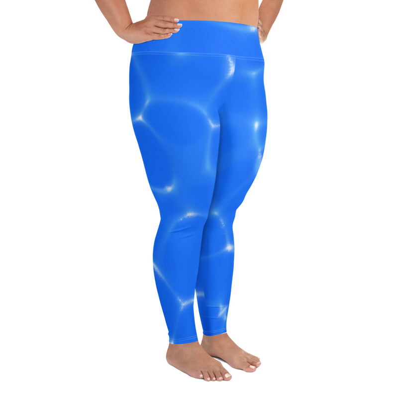 Plus Size Leggings Water - SAVANNAHWOOD