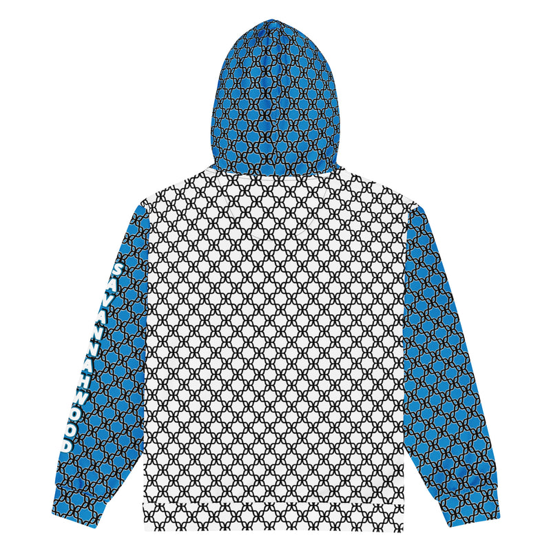 Unisex zip hoodie Aqua Chain - SAVANNAHWOOD