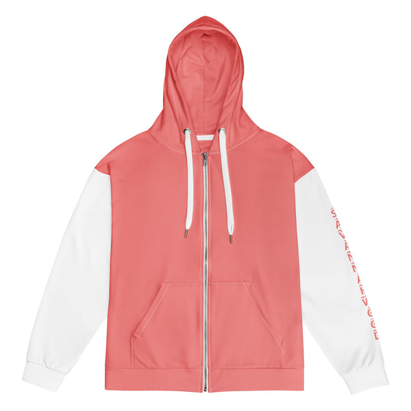Unisex zip hoodie Pink Kisses 2 - SAVANNAHWOOD
