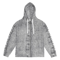 Unisex zip hoodie Denim Black - SAVANNAHWOOD