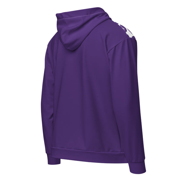 Unisex zip hoodie Purple Kisses - SAVANNAHWOOD