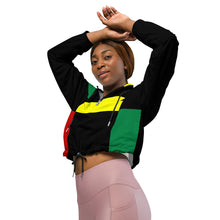 Women’s cropped windbreaker Black History - SAVANNAHWOOD