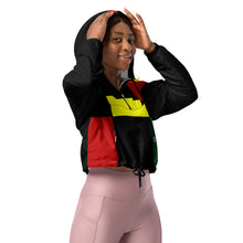 Women’s cropped windbreaker Black History - SAVANNAHWOOD