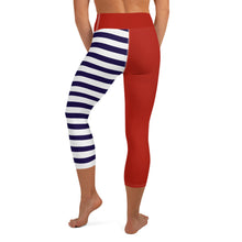 Yoga Capri Leggings Red, White and Blue - SAVANNAHWOOD