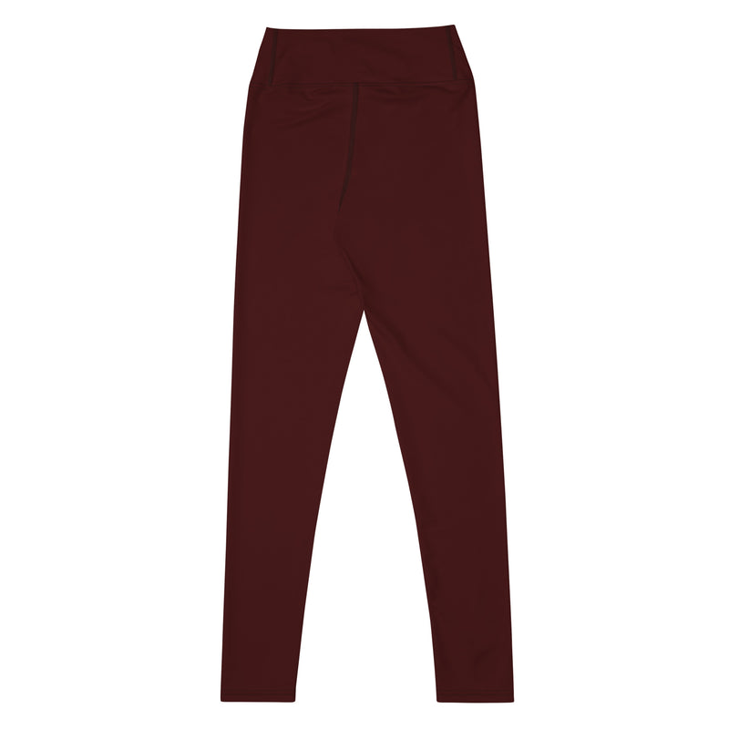 Yoga Leggings Burgundy - SAVANNAHWOOD