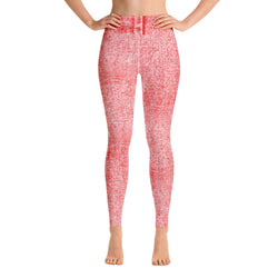 Yoga Leggings Denim Red - SAVANNAHWOOD