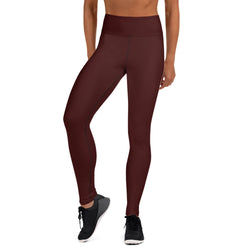 Yoga Leggings Burgundy - SAVANNAHWOOD