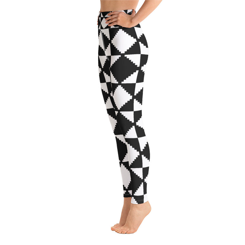 Yoga Leggings- Abstract Tile - SAVANNAHWOOD