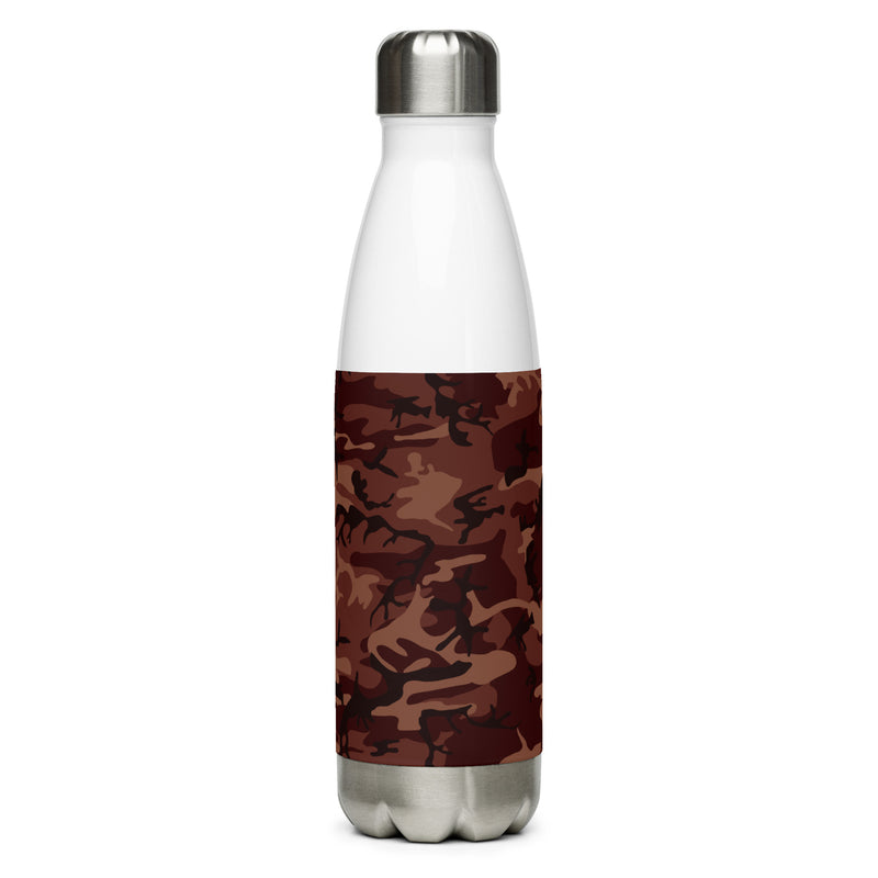 Stainless steel water bottle burgundy camouflage - SAVANNAHWOOD