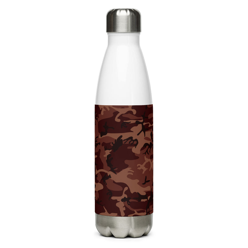 Stainless steel water bottle burgundy camouflage - SAVANNAHWOOD