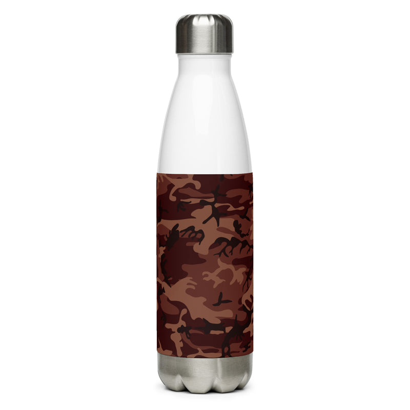 Stainless steel water bottle burgundy camouflage - SAVANNAHWOOD