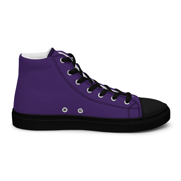 Women’s high top canvas shoes Purple - SAVANNAHWOOD