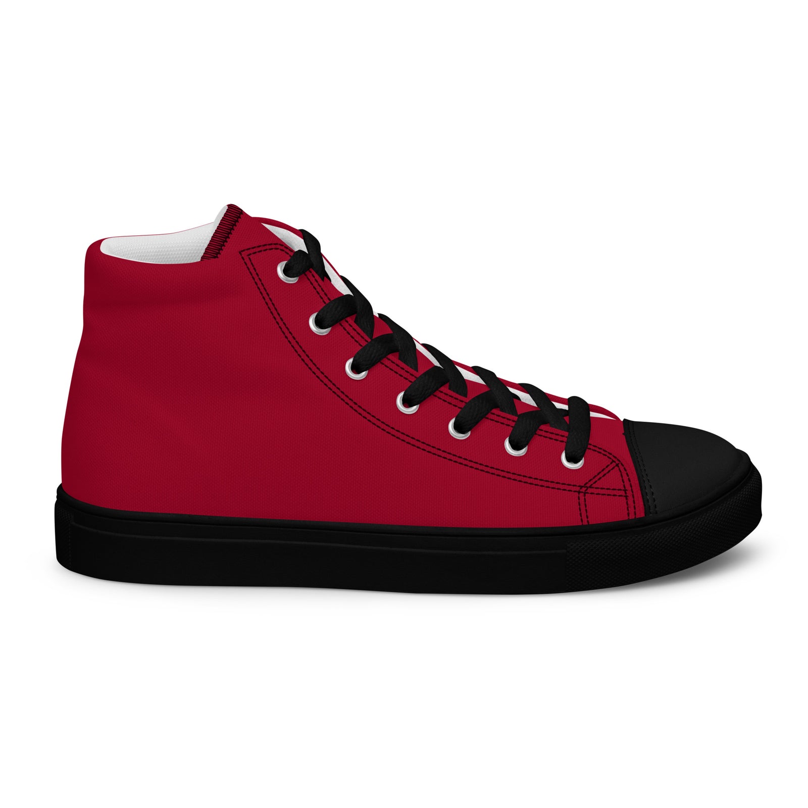 Popular Women's Hightop Canvas Shoe Colour Gardens Carmine