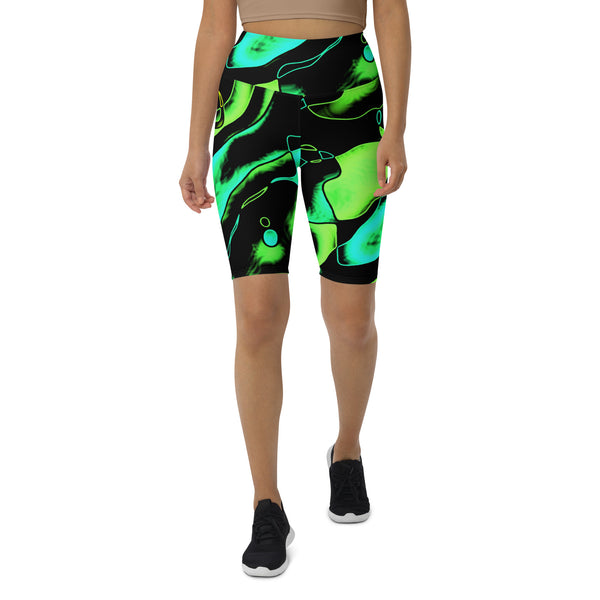 Biker Shorts Colorful Lime - SAVANNAHWOOD