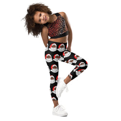 Kid's Leggings African American Santa Black - SAVANNAHWOOD