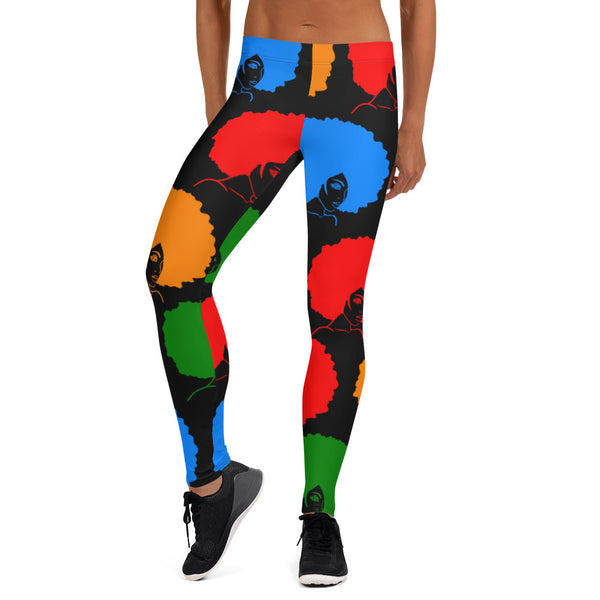 Leggings Colorful Afros 2 - SAVANNAHWOOD