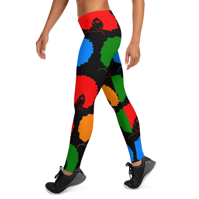 Leggings Colorful Afros 2 - SAVANNAHWOOD