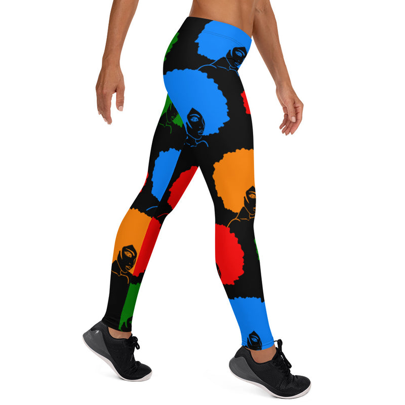 Leggings Colorful Afros 2 - SAVANNAHWOOD