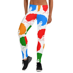 Leggings Colorful Afros - SAVANNAHWOOD