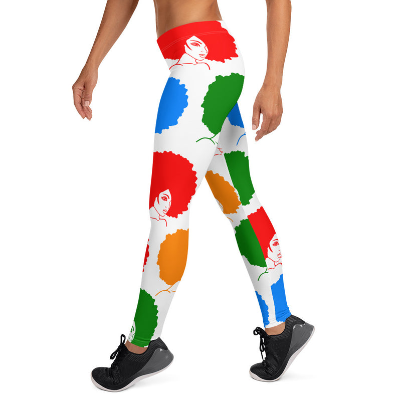 Leggings Colorful Afros - SAVANNAHWOOD