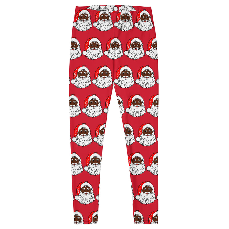 Leggings African American Santa Red - SAVANNAHWOOD