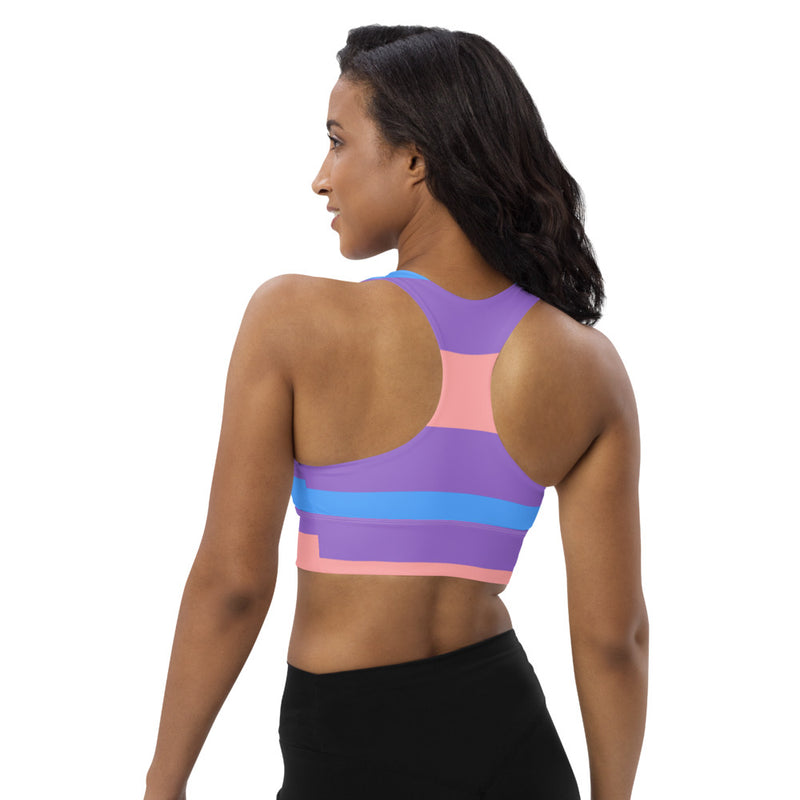 Longline sports bra Spring Forward - SAVANNAHWOOD