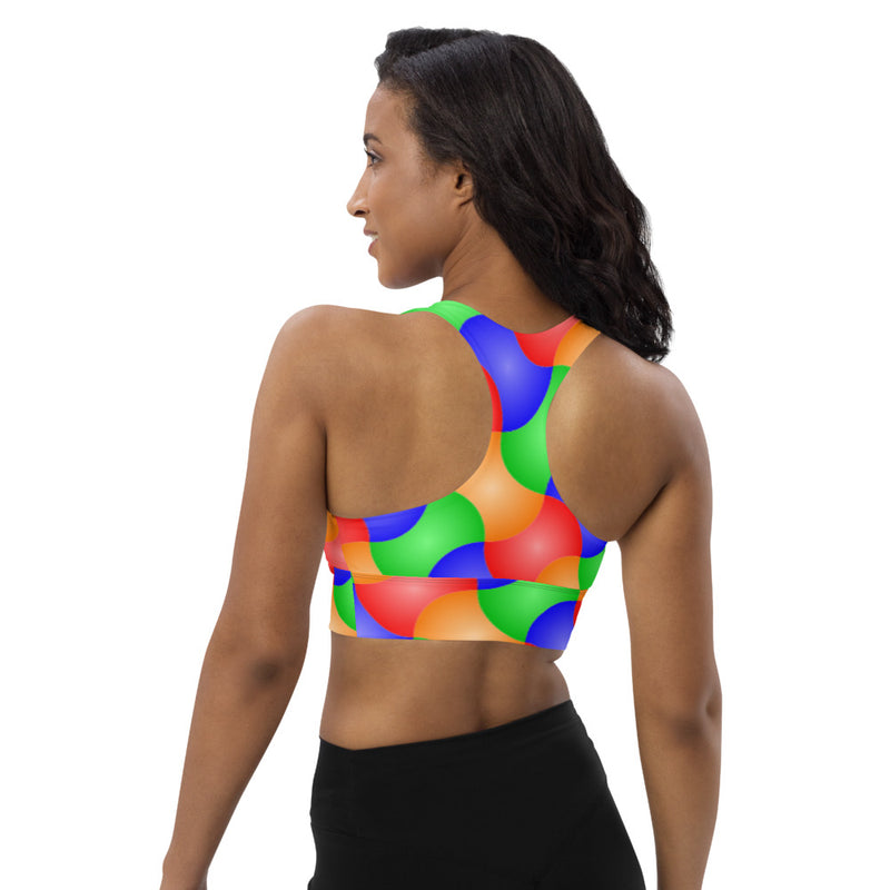 Longline sports bra Patchwork - SAVANNAHWOOD