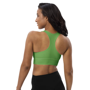 Longline Sports Bra Green Apple - SAVANNAHWOOD