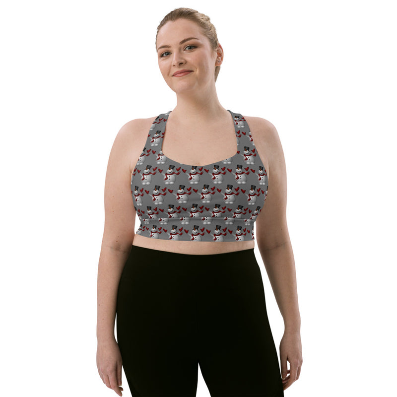 Longline Snowman sports bra - SAVANNAHWOOD