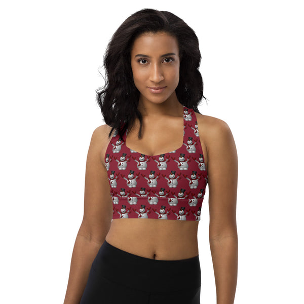 Longline Snowman sports bra - SAVANNAHWOOD