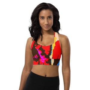 Longline sports bra Splash - SAVANNAHWOOD