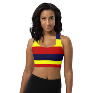 Longline sports bra Stripes Forever - SAVANNAHWOOD