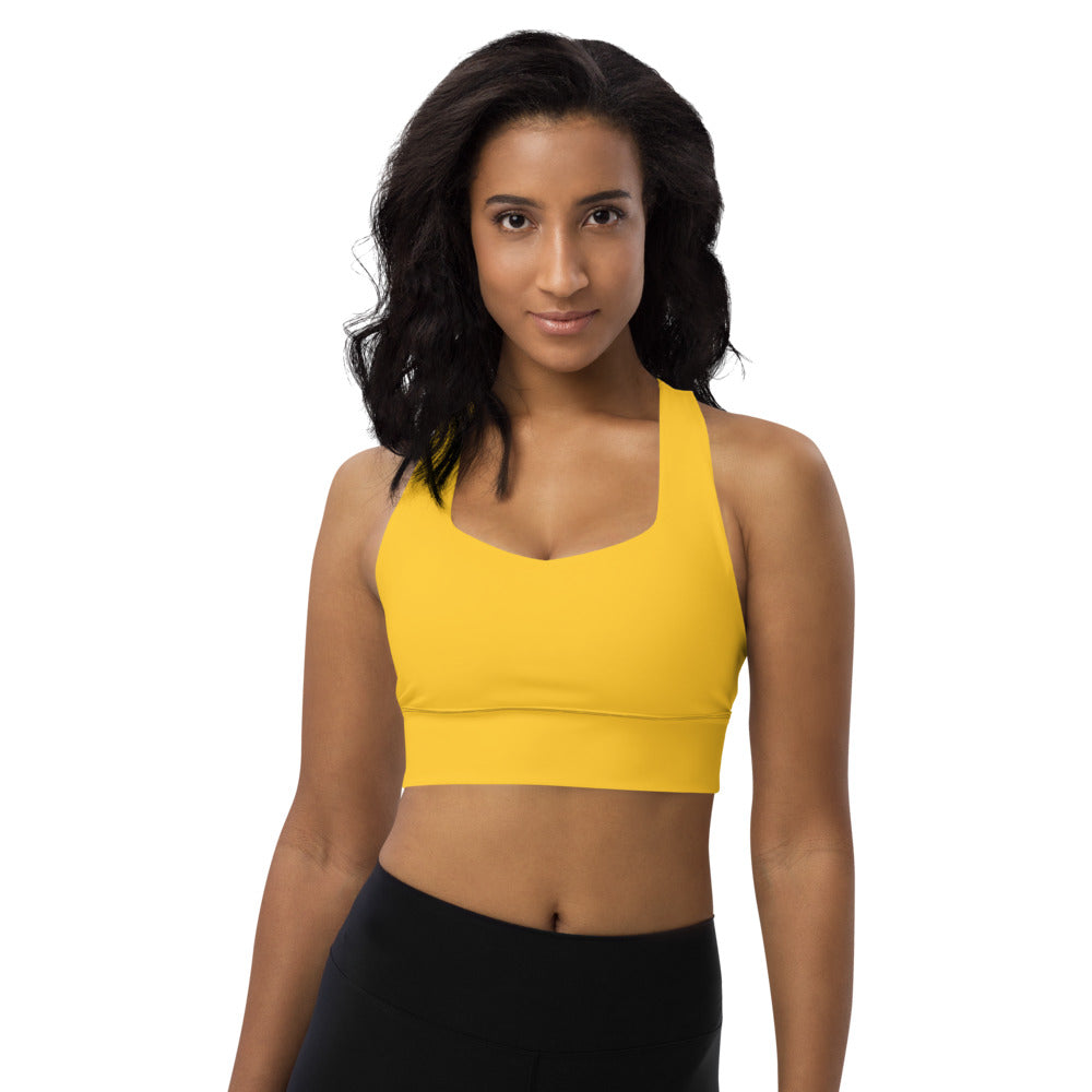 Longline Sports Bra Yellow - SAVANNAHWOOD