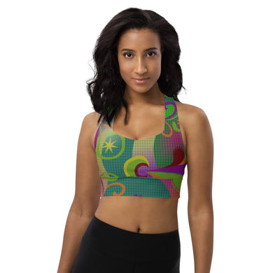 Longline sports bra Paisley - SAVANNAHWOOD