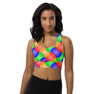 Longline sports bra Patchwork - SAVANNAHWOOD