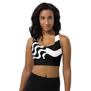 Longline sports bra Monochrome - SAVANNAHWOOD