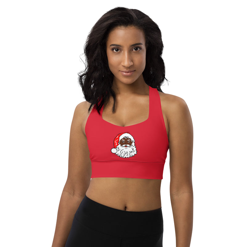 Longline Santa Red sports bra - SAVANNAHWOOD