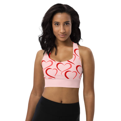 Longline sports bra Heart Rings - SAVANNAHWOOD