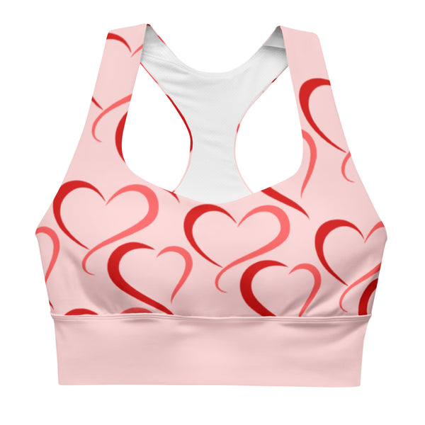 Longline sports bra Heart Rings - SAVANNAHWOOD