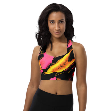 Longline sports bra pretty pink - SAVANNAHWOOD