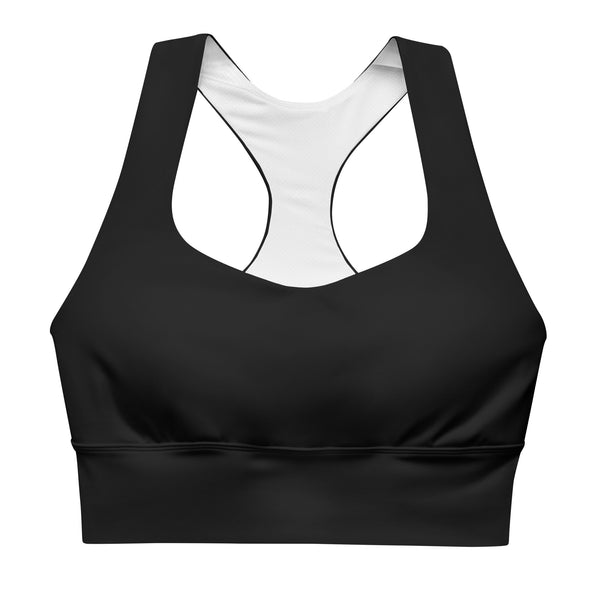 Longline sports bra Black - SAVANNAHWOOD