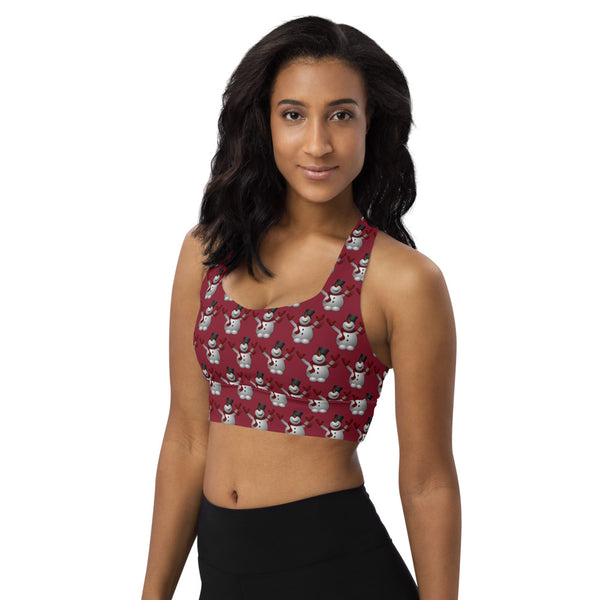 Longline Snowman sports bra - SAVANNAHWOOD